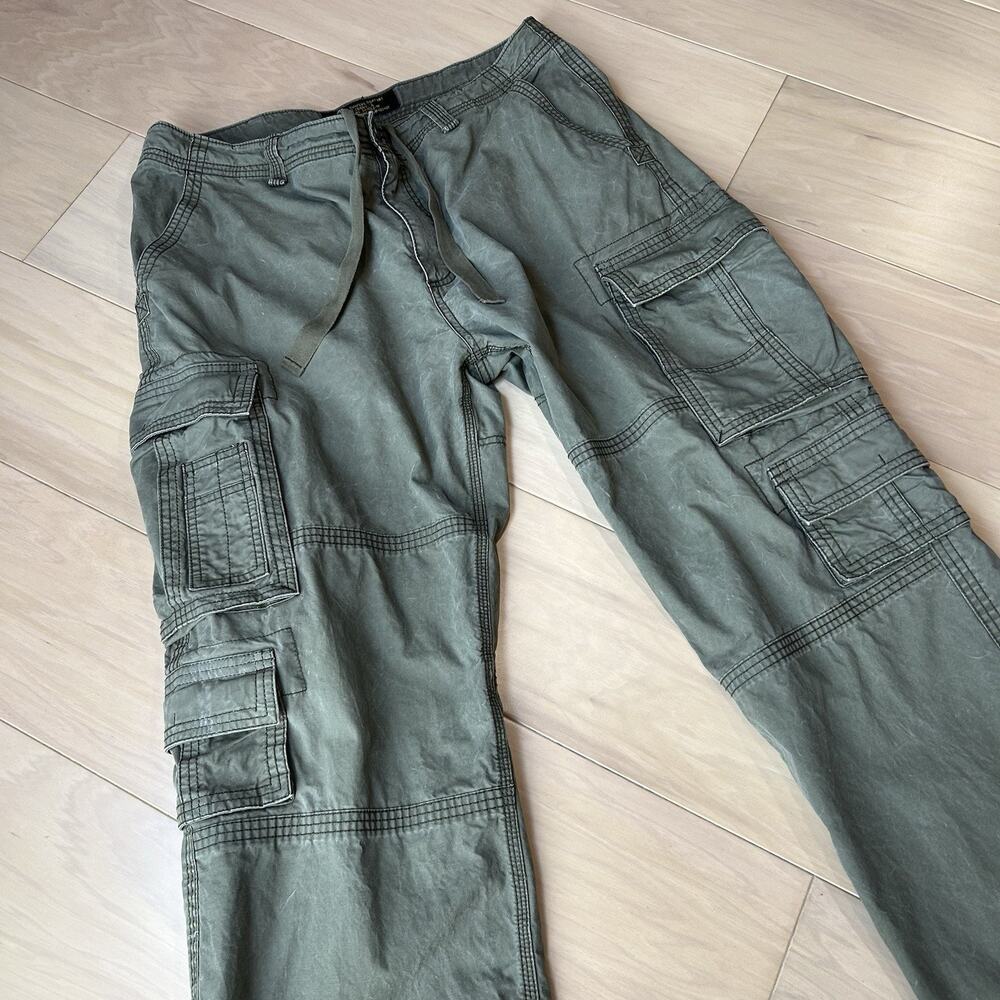 Old Navy Surplus Co. Cargo Twill Baggy Pants In Green Men’s 36x30 - Picture 2 of 7